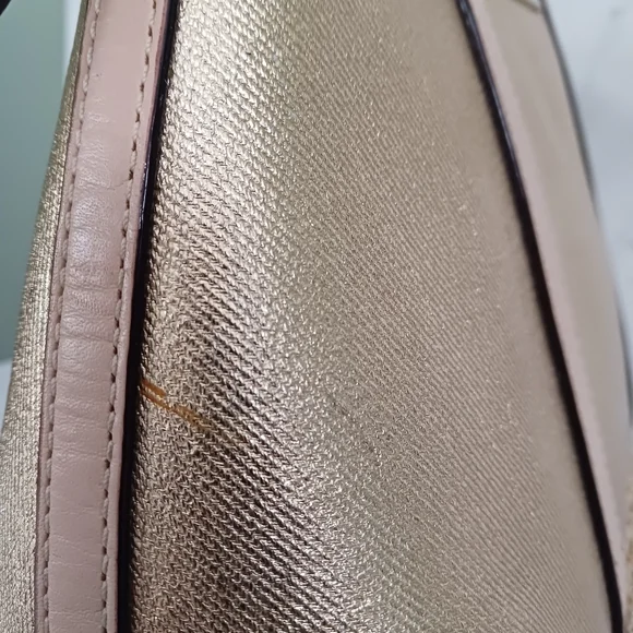 Kate Spade Gold Capri Espadrille Maise Mixedmedia Satchel - Picture 12 of 16